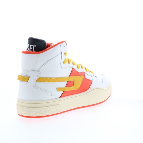 Diesel Mens S-Ukiyo Mid White Shoes (NWT) - Picture 7 of 7